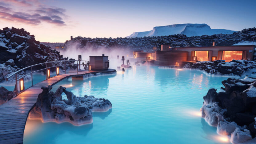 Mėlina lagūna islandijoje