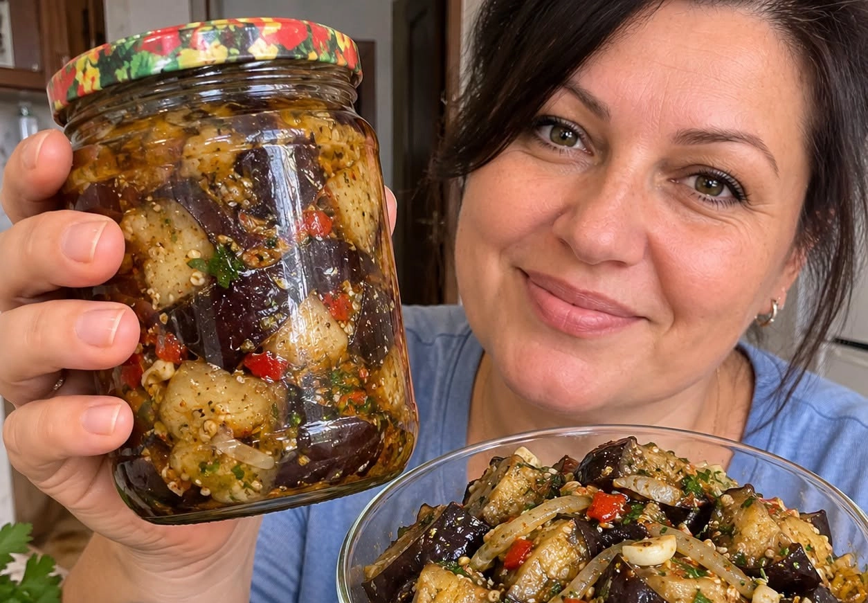 Baklažanai „kaip mėsa“: tankūs, aštrūs ir tokie kvapnūs, kad svečiai klausia, kas čia per užkandis